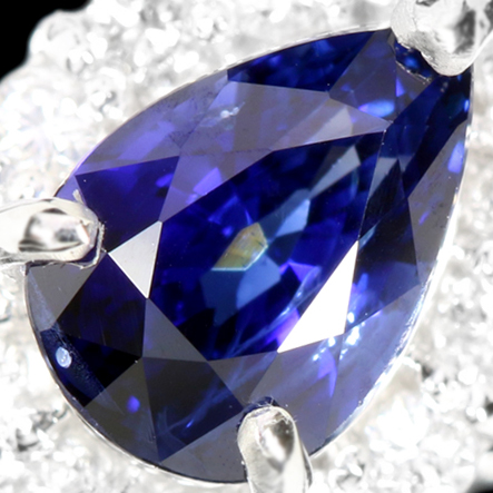 ロイヤルブルーサファイア1ct ダイヤモンド0.2ct プラチナ ネックレス ...