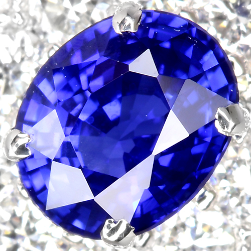 第35回抽選販売＞コーンフラワーサファイア0.6ct ダイヤモンド0.45ct 
