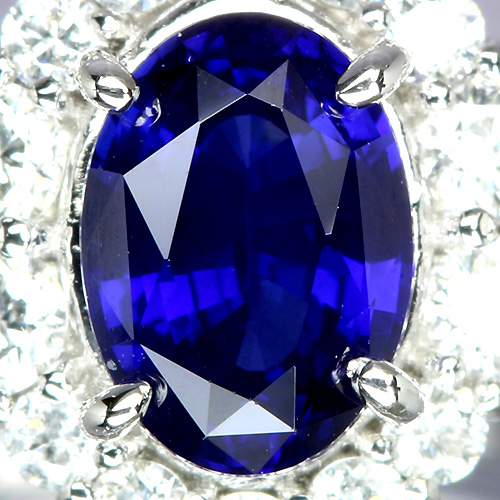 ロイヤルブルーサファイア0.8ct ダイヤモンド プラチナ リング（指輪 