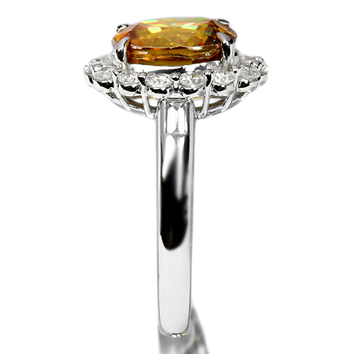 スフェーン2.8ct ダイヤモンド0.5ct プラチナ リング（指輪