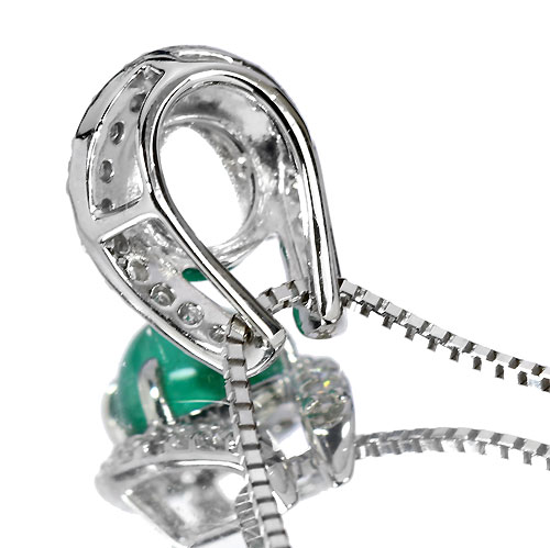 第40回抽選販売＞エメラルドキャッツアイ1.3ct ダイヤモンド プラチナ 