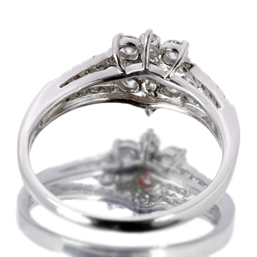 ピンクダイヤモンド0.07ct/FPP/I-1 ダイヤモンド0.45ct プラチナ 
