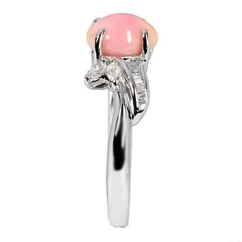 コンクパール2ct ダイヤモンド0.3ct プラチナ リング（指輪）【品質 