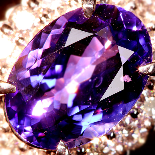 【くう様】タンザナイト　ダイヤモンド　ネックレス　0.93/0.03ctプラチナ ネックレス プラチナ タンザナイト ダイヤモンド合計0.11ct(12月