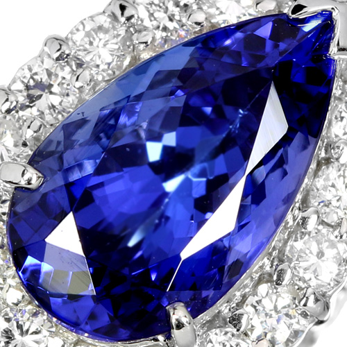 タンザナイト3.4ct (トッピン) ダイヤモンド0.7ct プラチナ ネックレス