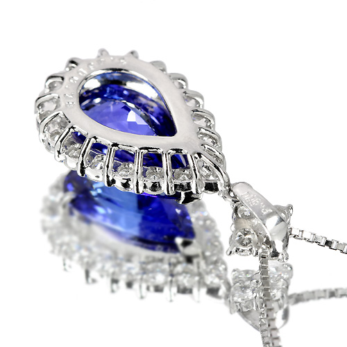 タンザナイト3.4ct (トッピン) ダイヤモンド0.7ct プラチナ