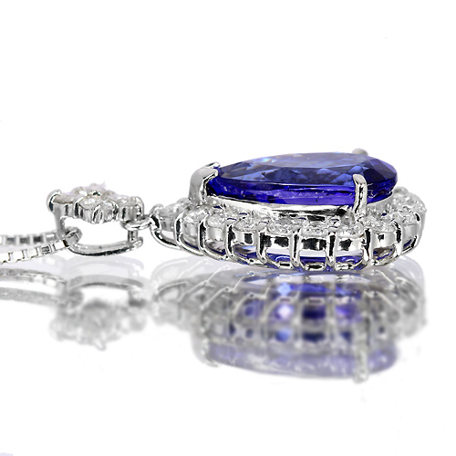 タンザナイト3.4ct (トッピン) ダイヤモンド0.7ct プラチナ
