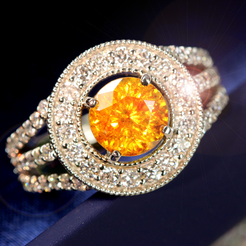 ギラギラ！ほぼ1ct 高品質！SI1 ダイヤモンド プラチナ リング スファレライト 1.8ct ダイヤモンド プラチナ リング（指輪