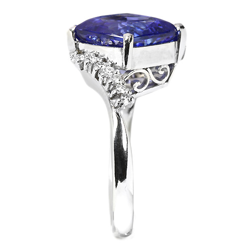 タンザナイト5.5ct ダイヤモンド プラチナ リング（指輪）【品質