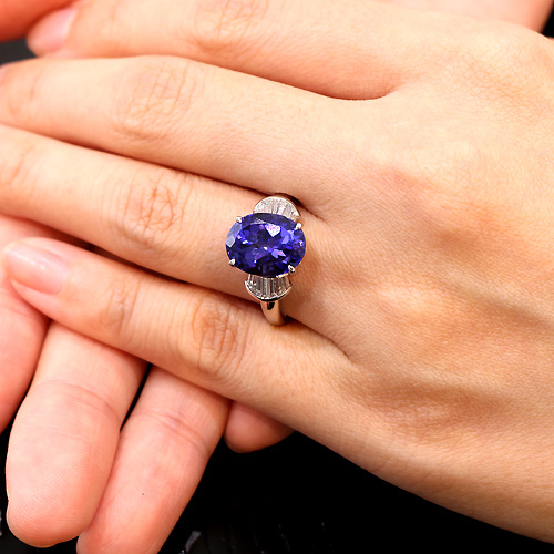 第49回抽選販売＞タンザナイト4.7ct ダイヤモンド プラチナ リング
