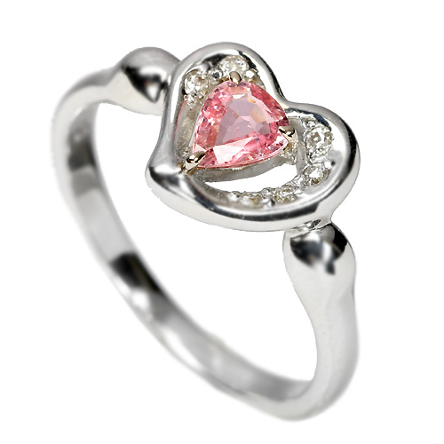 第49回抽選販売＞ パパラチアサファイア0.35ct ダイヤ ホワイト 