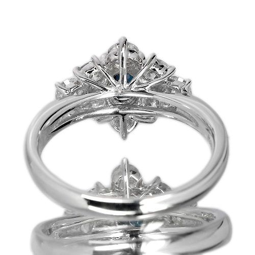 ブラジル産アレキサンドライト0.5ct ダイヤモンド0.8ct プラチナ