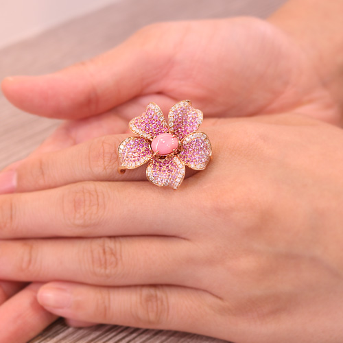 第52回抽選販売＞ コンクパール1.5ct ピンクサファイア ダイヤ ピンク