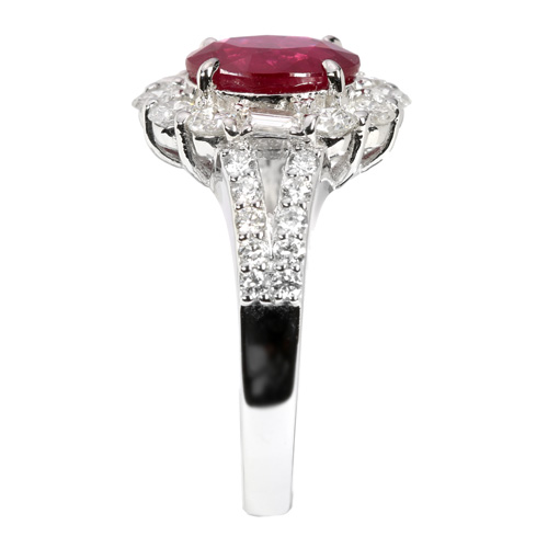 第52回抽選販売＞ミャンマー産ルビー2.3ct ダイヤモンド1ct