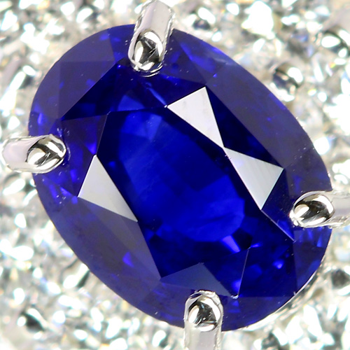 ロイヤルブルーサファイア0.7ct ダイヤ0.5ct プラチナ リング