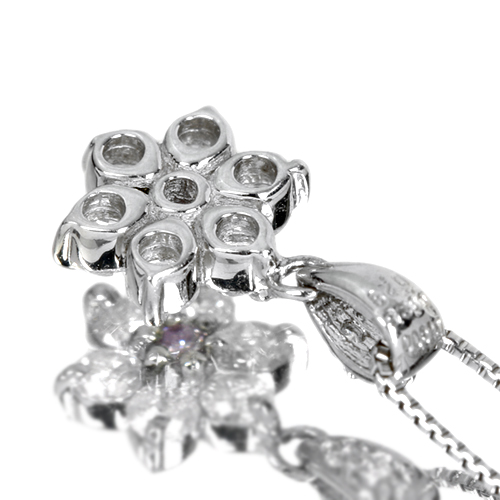 ピンクダイヤモンド ダイヤモンド 0.02ct フラワーモチーフ プラチナ