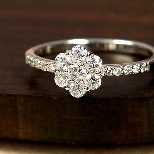 #パールの指輪(宝石鑑別書付) アウイナイト プラチナ エタニティ リング（指輪）【品質保証書/宝石