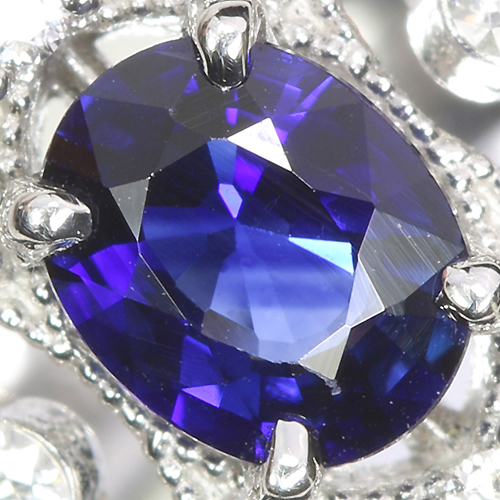 ロイヤルブルーサファイア0.5ct ダイヤモンド プラチナ リング(指輪