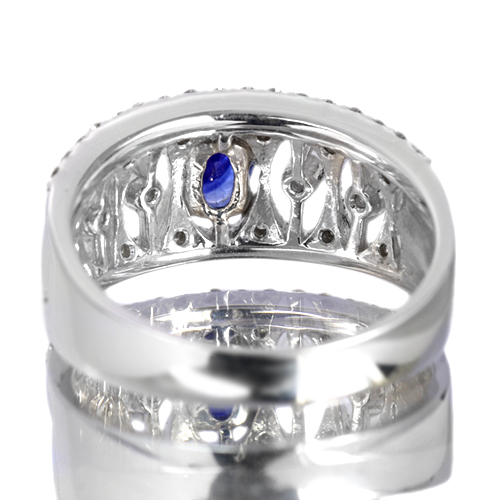 ロイヤルブルーサファイア0.5ct ダイヤモンド プラチナ リング(指輪