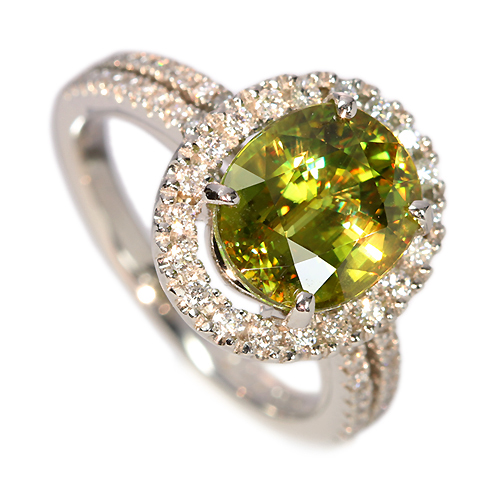 エステールダイヤモンドプラチナリング0.４カラット スフェーン4ct ダイヤモンド0.4ct プラチナ リング（指輪