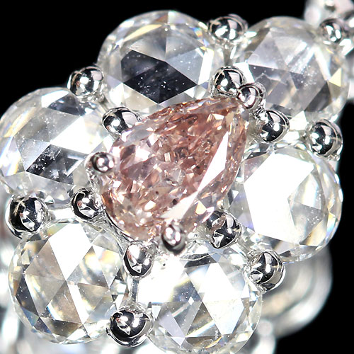 第59回抽選販売＞ピンクダイヤ0.25ct/FOP/SI-2 ローズカット