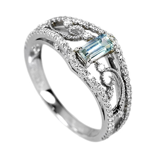 ジェレメジェバイト 0.3ct ダイヤモンド プラチナ リング（指輪