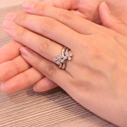 ピンクダイヤモンド 0.06ct/FP・0.03ct/FIPP ダイヤモンド