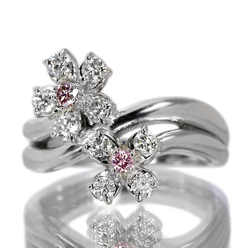 ピンクダイヤモンド 0.06ct/FP・0.03ct/FIPP ダイヤモンド