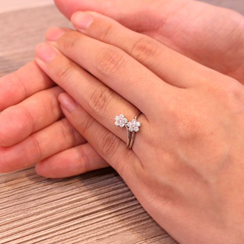 専用JA338★高級 ピンクダイヤモンド0.42ct プラチナ リング鑑付 専用JA338☆高級 ピンクダイヤモンド0.42ct プラチナ リング鑑付
