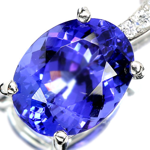 第63回抽選販売＞タンザナイト 2ct ダイヤモンド プラチナ ネックレス