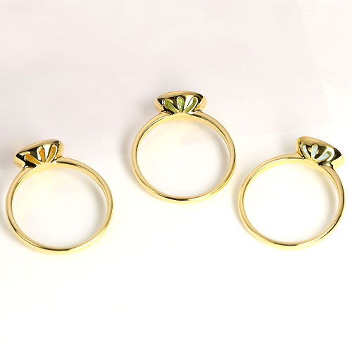 ブルートパーズ ベゼルセッティング K18イエローゴールド リング（指輪