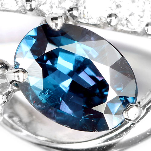 わかこ美しきカラーチェンジ★ブラジル産アレキサンドライト★リングオーダー ブラジル産アレキサンドライト0.4ct ダイヤモンド プラチナ リング