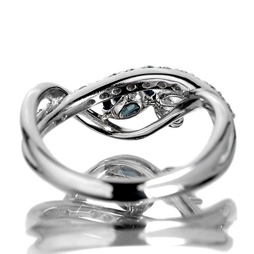 ブラジル産アレキサンドライト0.4ct ダイヤモンド プラチナ リング