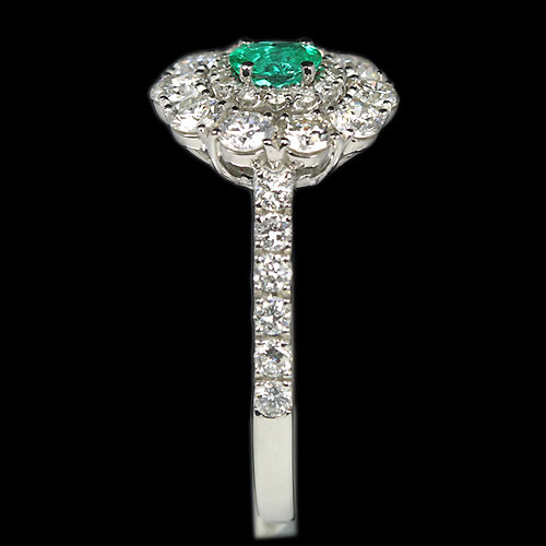 ブラジル産パライバトルマリン0.2ct ダイヤモンド1ct プラチナ リング