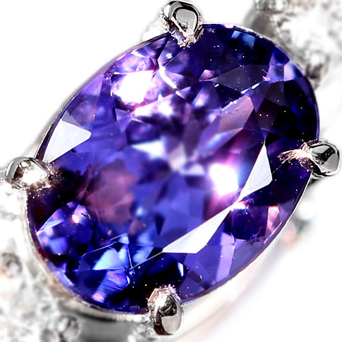 タンザナイト 4.1ct ダイヤモンド プラチナ 3ピース ネックレス【品質