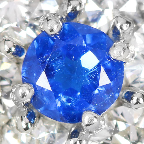 アウイナイト 0.1ct ダイヤモンド プラチナ リング（指輪