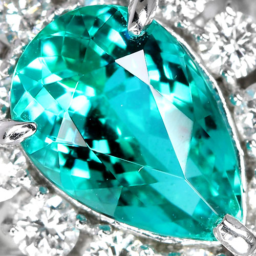 ブラジル・バターリャ産パライバトルマリン2.3ct ダイヤモンド
