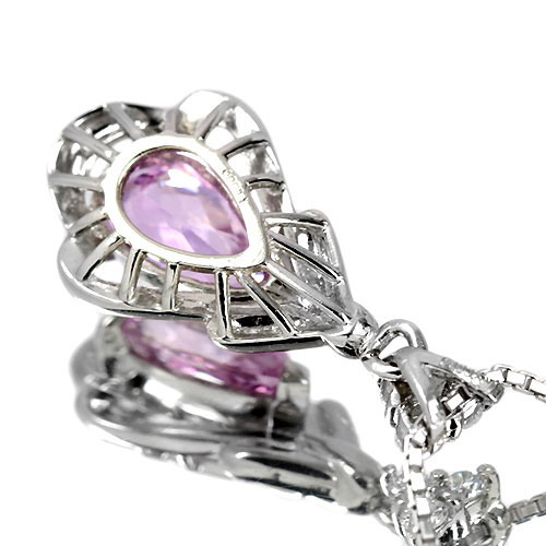 ピンクインペリアルトパーズ1.5ct ダイヤモンド プラチナ