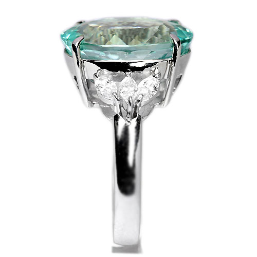 アンブリゴナイト 10ct ダイヤモンド プラチナ リング（指輪）【品質 ...