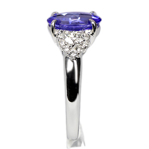 タンザナイト2.4ct ダイヤモンド プラチナ リング(指輪)【品質