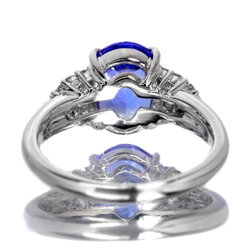 タンザナイトとダイヤのプラチナリング　指輪 タンザナイト2.4ct ダイヤモンド プラチナ リング(指輪)【品質