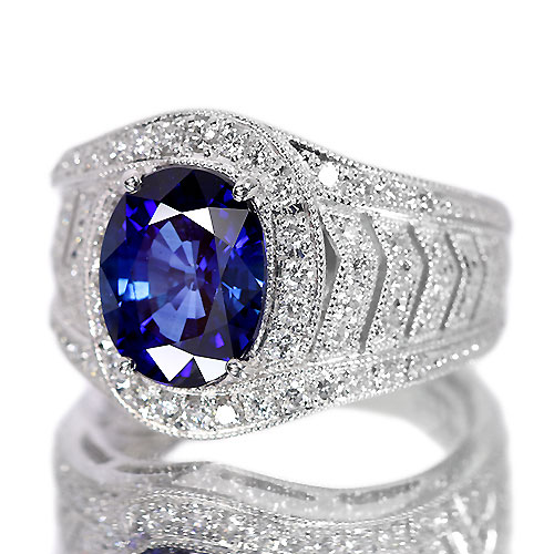 専用JD336☆高級 ブルーサファイア0.31ct ダイヤ pt リング 鑑付