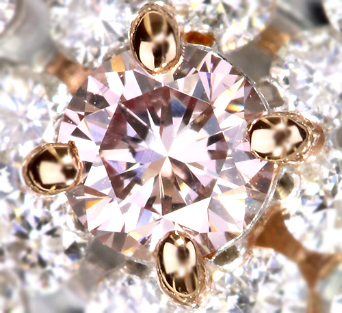 ピンクダイヤモンド0.14ct/FLP/VVS-2 ダイヤモンド0.35ct プラチナ 