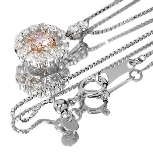 ピンクダイヤモンド0.14ct/FLP/VVS-2 ダイヤモンド0.35ct プラチナ