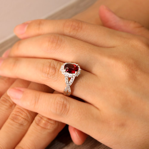 非加熱ピジョンブラッドルビー2ct ダイヤモンド0.57ct プラチナ リング 