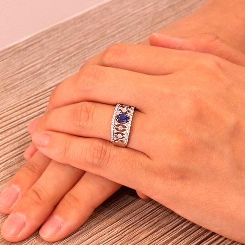 【美品】サファイア リング 0.70 ダイヤモンド 0.42 プラチナ900 スターサファイア 4.65ct ダイヤモンド 0.83ct プラチナ リング