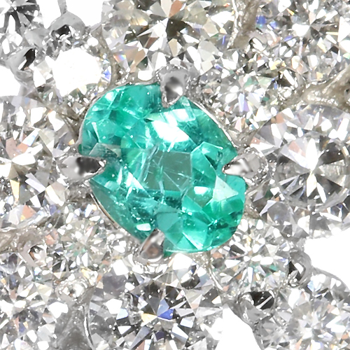 ブラジル産パライバトルマリン 0.1ct ダイヤモンド プラチナ