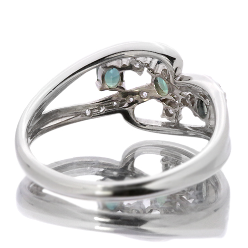 ブラジル産アレキサンドライト0.38ct ダイヤモンド0.17ct プラチナ