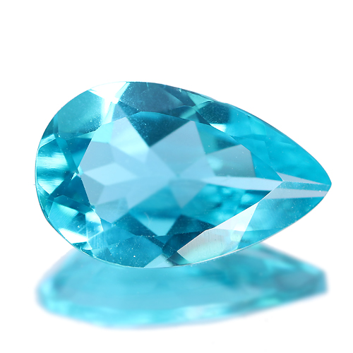 ブラジル産ネオンブルーアパタイト3.12ct【品質保証書/宝石鑑別