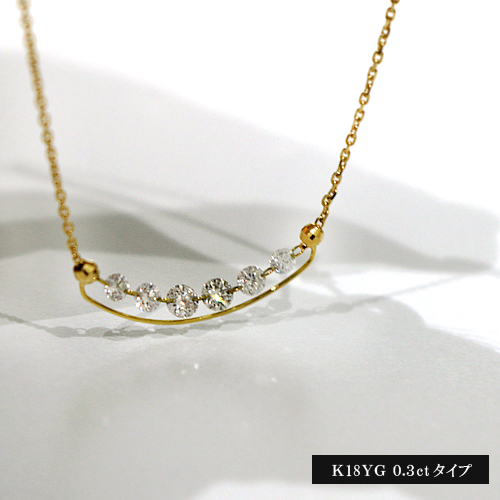レーザーホールダイヤモンド0.5ct ホワイトゴールド ネックレス【品質